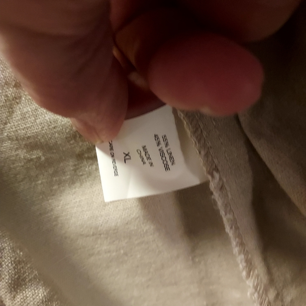 New York & Company Military/Cargo Jacket 100% Linen sz XL - Picture 8 of 8